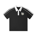Contrast Collar Short-Sleeve Polo Shirt